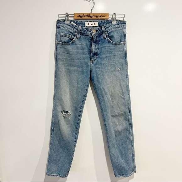 Amo Syd Straight Leg Relaxed Jean Keep it Real - Picture 4 of 10